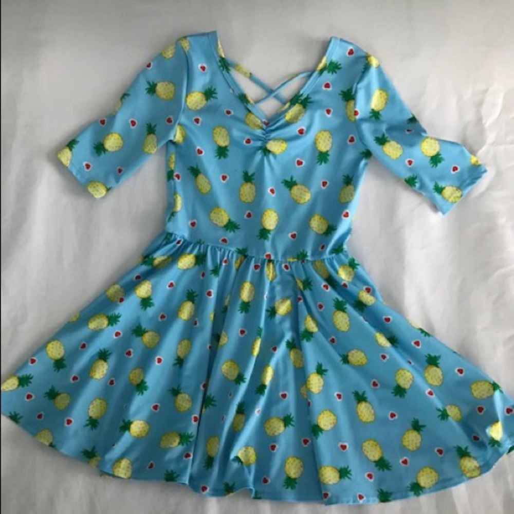 Dot Dot Smile Pineapple Ballerina Dress—Size 5/6